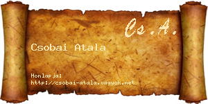 Csobai Atala névjegykártya
